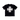 Relaxed Fitted Flower Tee Black